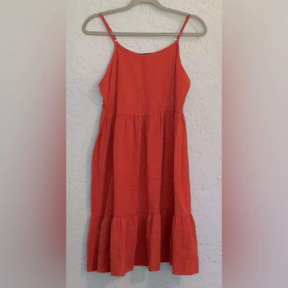 SHEIN Orange Sleeveless Spaghetti Strap Sundress - Picture 1 of 7